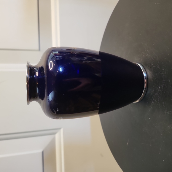 Japanese Cloisonne Gimbari Enamel Blue Rose Vase 4.3/4" - Picture 5 of 8